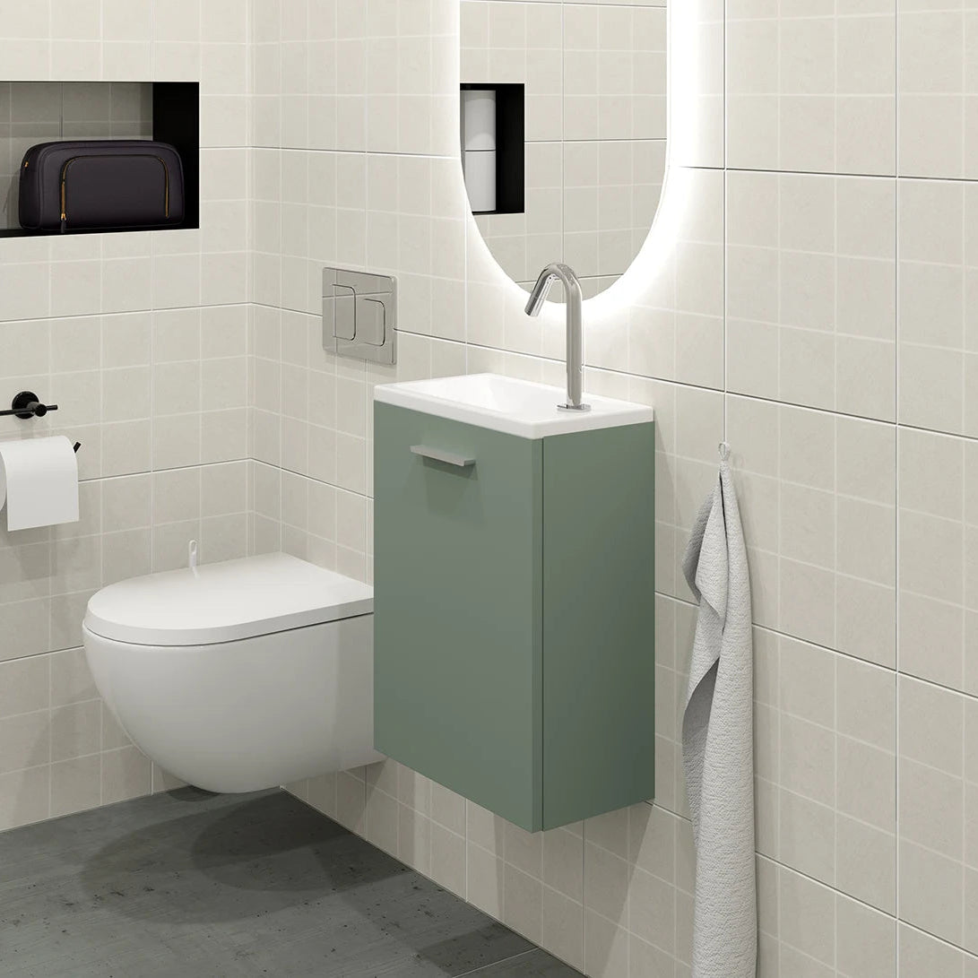 Meuble Lave-mains 40 cm, Amande Mat, ILEA