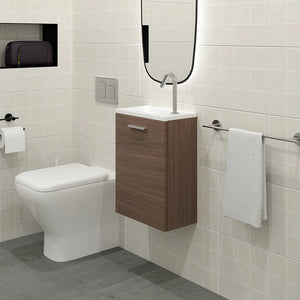Meuble Lave-mains 40 cm, Noyer Tabac, ILEA