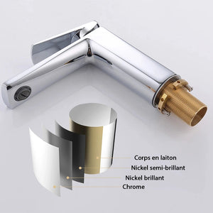 Mitigeur lavabo chromé design LINEA 15,5cm