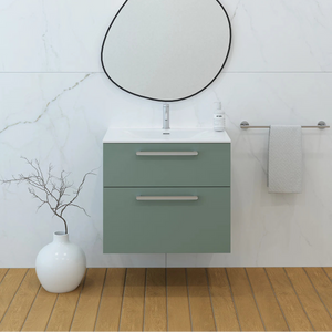 Meuble vasque salle de bain 70cm, Amande Mat, ZENO