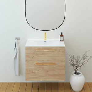 Meuble vasque salle de bain 70cm, Chêne Sanremo, ZENO