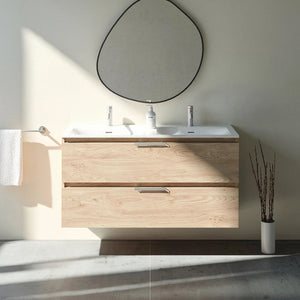 Meuble double vasque salle de bain 120cm, Chêne Sanremo, TEMPO