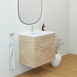 Meuble vasque salle de bain 70cm, Chêne Sanremo, ZENO