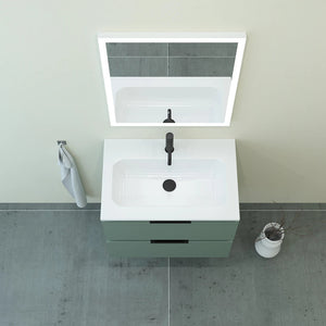 Meuble vasque salle de bain 70cm, Amande Mat, TEMPO