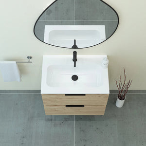 Meuble vasque salle de bain 70cm, Chêne Sanremo, TEMPO
