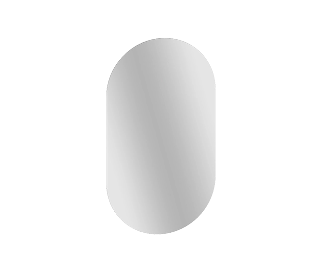 Miroir ovale rétroéclairage LED salle de bain antibris 50X90 SORA