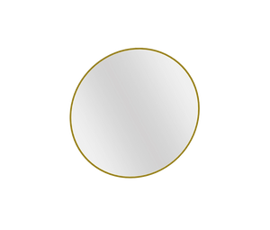 Miroir rond éclairant LED cadre métallique en retrait 80 cm LUME