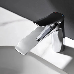 Robinet mitigeur salle de bain, 14cm, chrome SULFA