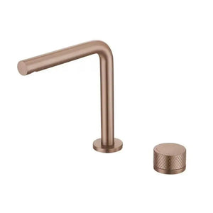 Mitigeur lavabo 2 trous, 2 hauteurs or rose NEO