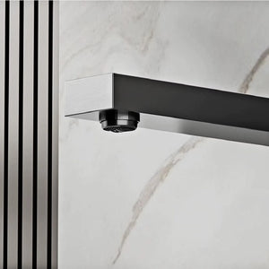 Robinet salle de bain thermostatique gris brossé PLATO