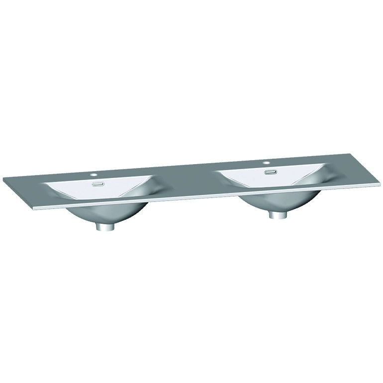 Plan double vasque salle de bain Céramique 140cm