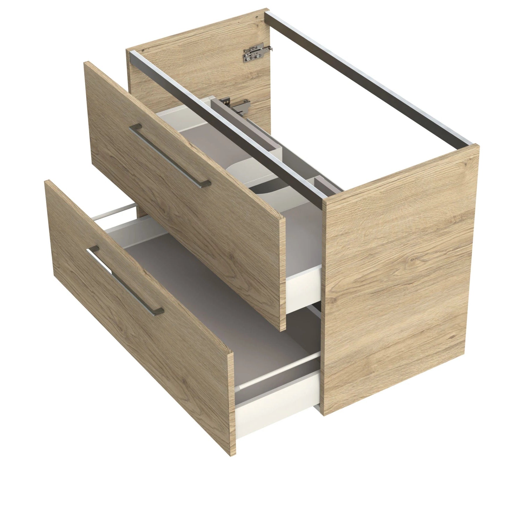 Meuble salle de bain tiroirs et plan vasque STUDIO 81 cm