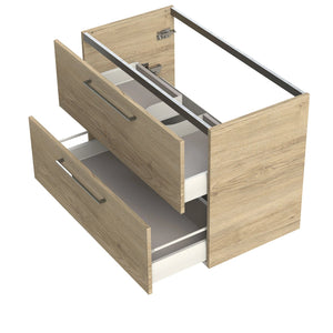 Meuble salle de bain tiroirs et plan vasque STUDIO 81 cm