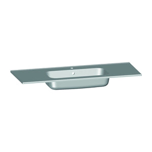 Plan vasque salle de bain, Marbre reconstitué 120cm blanc brillant
