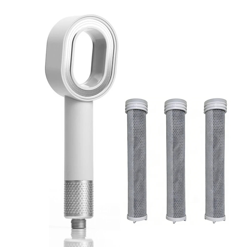 Pomme de Douche Anti Calcaire Filtrant Blanc SOLA