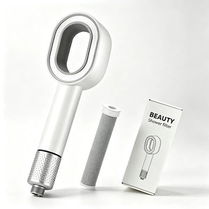 Pomme de Douche Anti Calcaire Filtrant Blanc SOLA