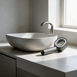 Pomme de Douche Anti Calcaire Filtrant Gris SOLA
