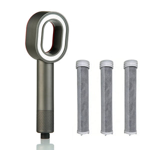 Pomme de Douche Anti Calcaire Filtrant Gris SOLA