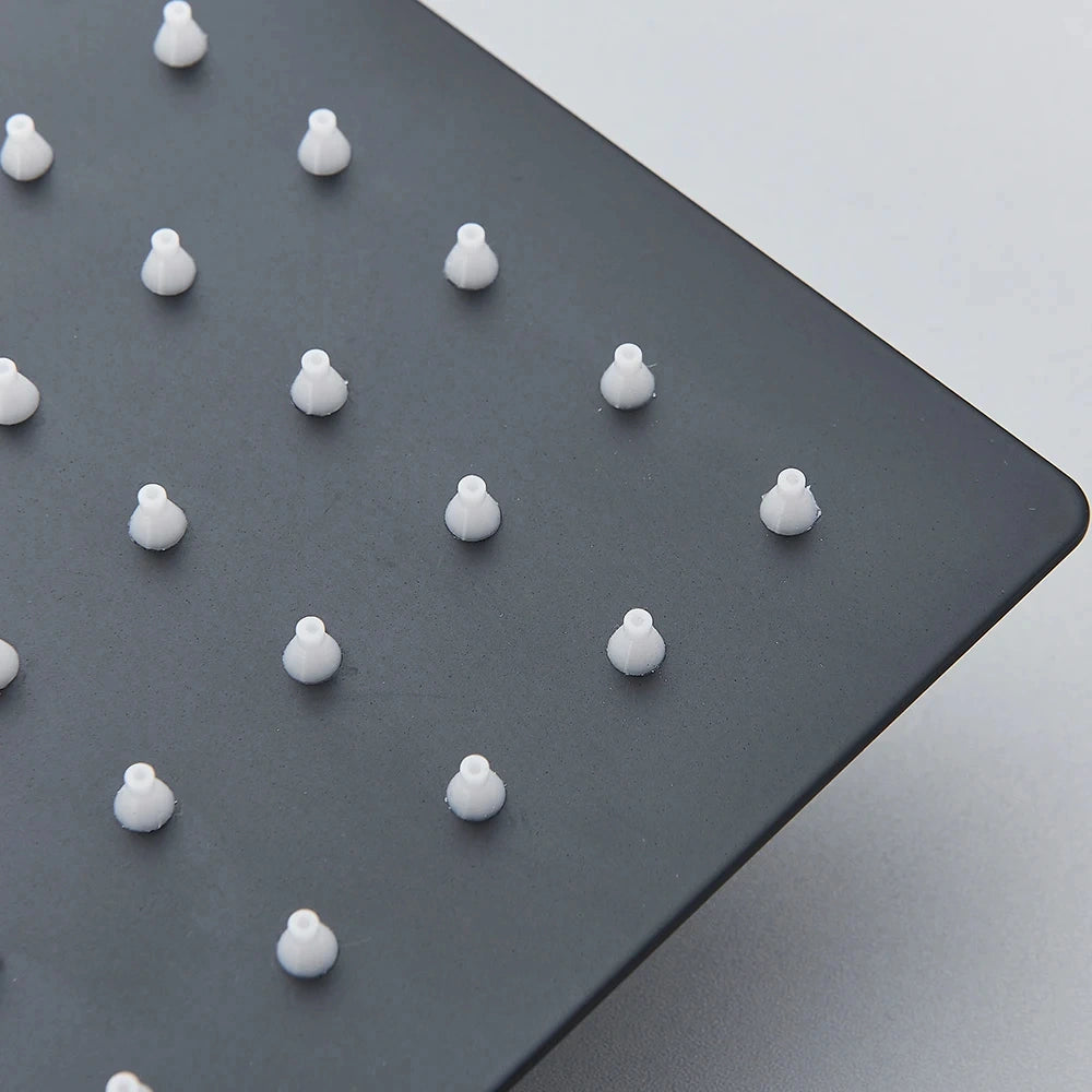 Colonne de douche mitigeur à encastrer LUVI noir mat 4 tailles