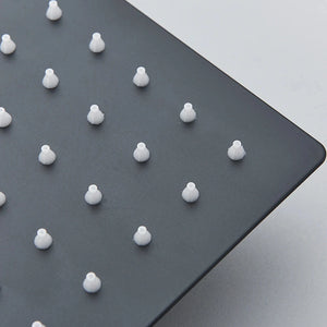 Colonne de douche mitigeur à encastrer LUVI noir mat 4 tailles