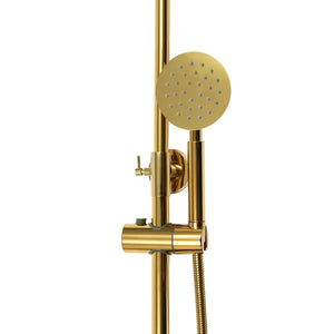 Colonne de douche thermostatique, 2 voies, or RONDI