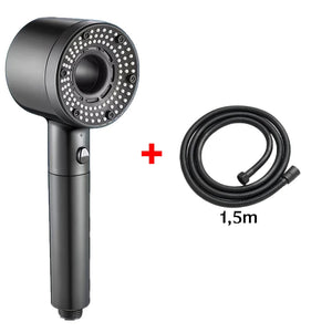 Pommeau de Douche Filtrant Anti-calcaire, 5 Modes, Gris NERIA