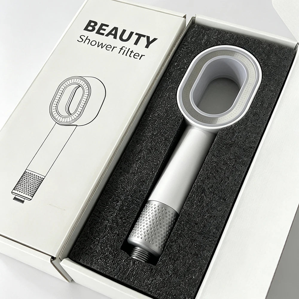 Pomme de Douche Anti Calcaire Filtrant Blanc SOLA