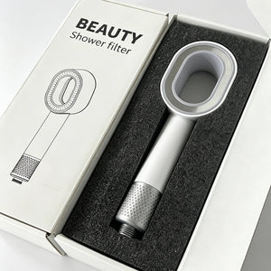 Pomme de Douche Anti Calcaire Filtrant Blanc SOLA