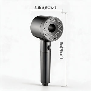 Pommeau de Douche Filtrant Anti-calcaire, 5 Modes, Gris NERIA