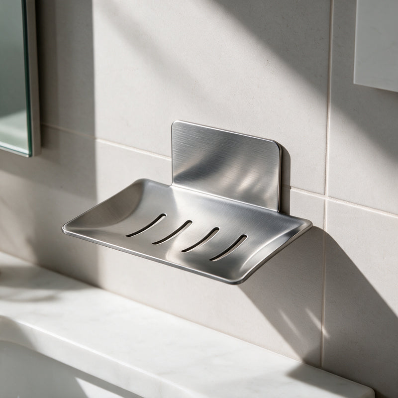 Porte Savon Murale Sans Perçage Gris