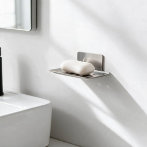 Porte Savon Murale Sans Perçage Gris
