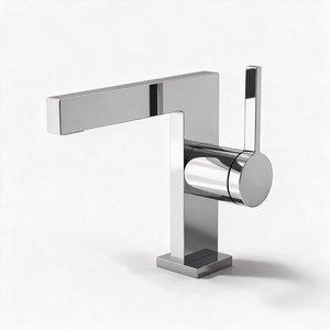 Robinet Lavabo Mitigeur Cubique Chrome CUBO 16cm