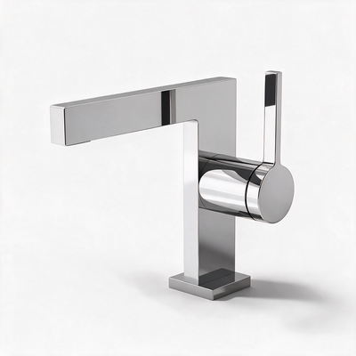 Robinet Lavabo Mitigeur Cubique Chrome CUBO 16cm