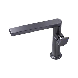 Robinet lavabo, bec rotatif, gris métal BRILO
