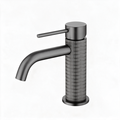 Robinet Lavabo Gris Foncé 16cm/31cm 'Tuile'