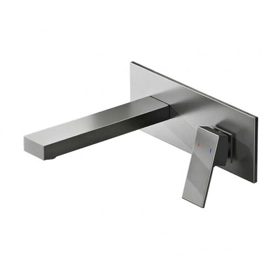 Robinet salle de bain thermostatique gris brossé PLATO