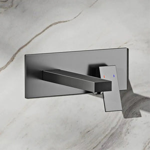 Robinet salle de bain thermostatique gris brossé PLATO