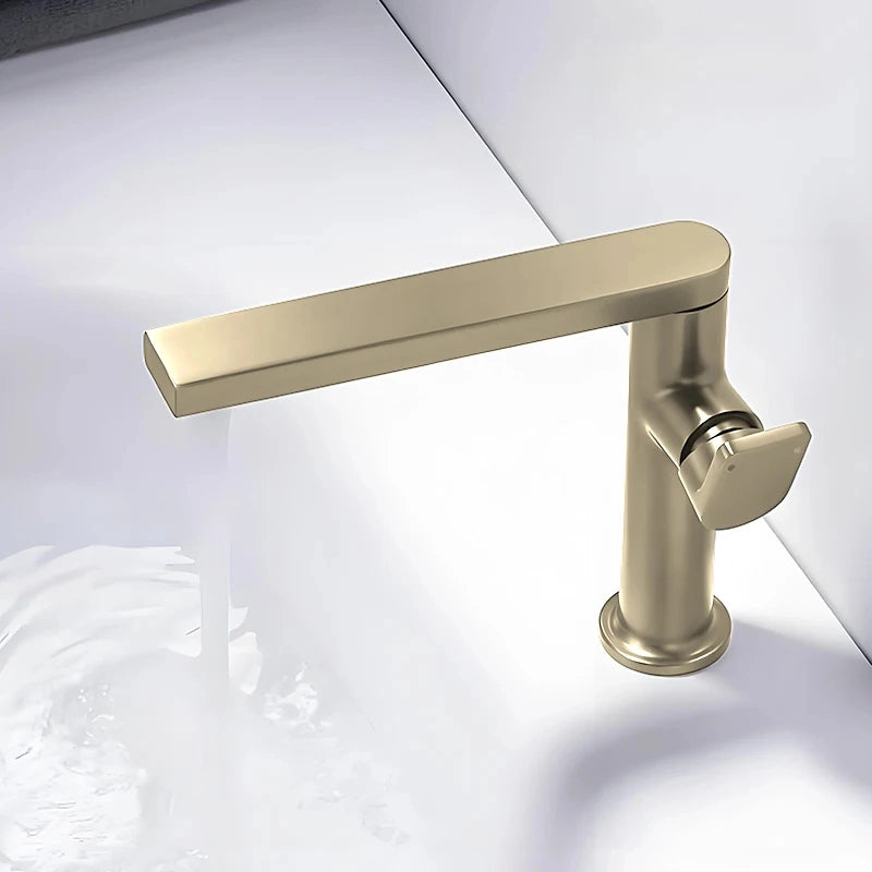 Robinet lavabo, bec rotatif, or BRILO