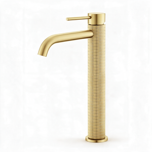 Robinet Lavabo Or brossé 16cm/31cm 'Tuile'