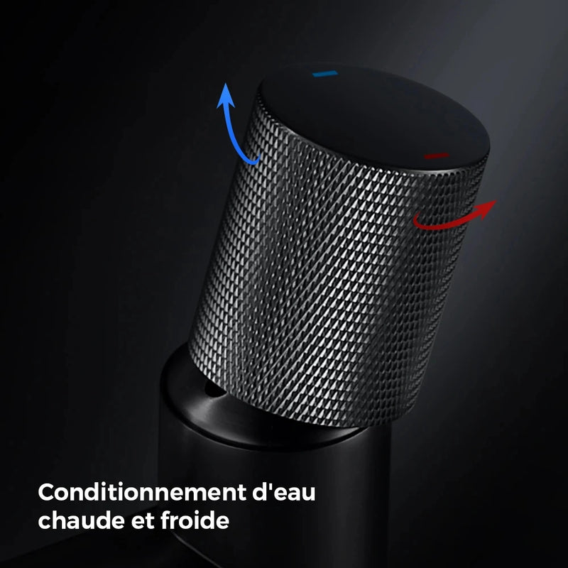 Robinet poignée design moletée
