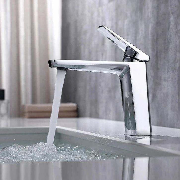 Mitigeur lavabo chromé design LINEA 15,5cm