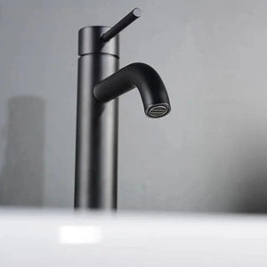 Robinet mitigeur lavabo noir mat AGUAVIA