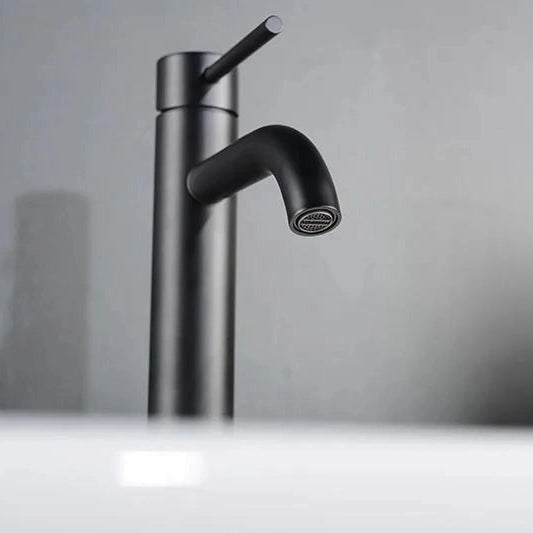 Robinet mitigeur lavabo noir mat AGUAVIA