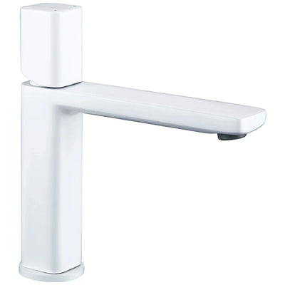 Robinet mitigeur lavabo blanc mat AURUM
