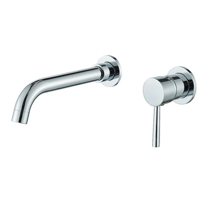 Robinet mitigeur lavabo mural encastré chrome VALLERA