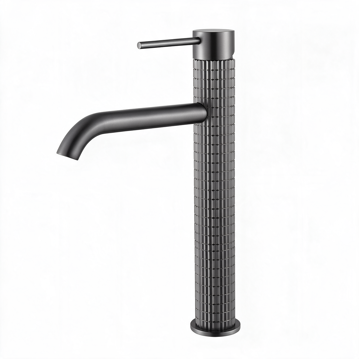 Robinet Lavabo Gris Foncé 16cm/31cm 'Tuile'