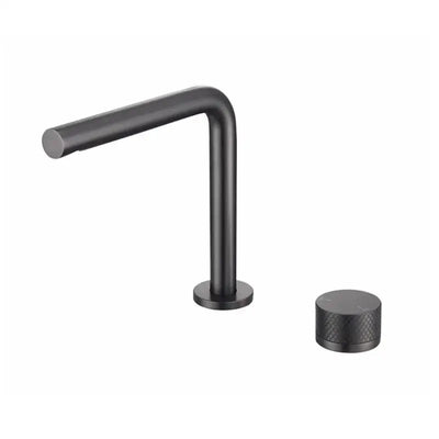 Mitigeur lavabo 2 trous, 2 hauteurs gris métallisé NEO