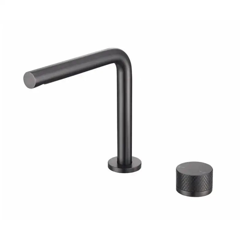 Mitigeur lavabo 2 trous, 2 hauteurs gris métallisé NEO