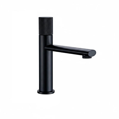 Robinet mitigeur lavabo noir MOLETO, 2 tailles