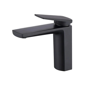 Mitigeur lavabo noir mat design LINEA 15,5cm